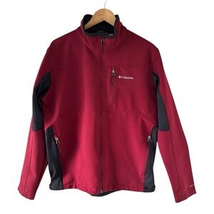 Columbia Men’s Seeley Lake Soft Shell Red and Black Jacket with OmniHeat - Large